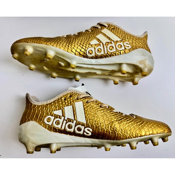 Adidas‎ Adizero 5-Star 6.0 Gold Snakeskin Football Cleats Mens 9.5 BW0778 main image 10